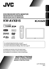 JVC KW-AVX815 Manuel D'instructions