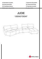 Vente Unique JUDIE 126245 Instructions De Montage