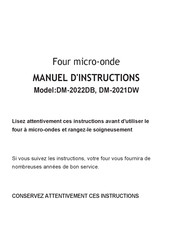 Daewoo DM-2022DB Manuel D'instructions