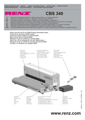 Renz CBS 340 Instructions