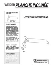 Weider WECCBE10001 Livret D'instructions