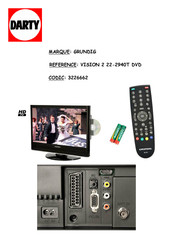 Grundig VISION 2 22-2940T DVD Mode D'emploi