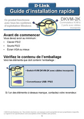 D-Link DKVM-2K Guide D'installation Rapide