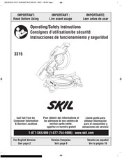 Skil 3315 Consignes D'utilisation/De Sécurité