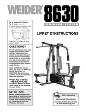 Weider WESY8630C3 Livret D'instructions
