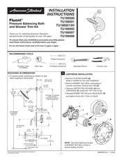 American Standard Fluent TU186508 Installation