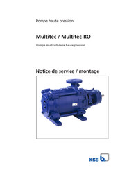 KSB Multitec Notice De Service / Montage