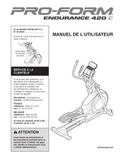 Pro-Form PFEVEL49717.2 Manuel De L'utilisateur