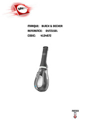 Black & Decker DV1015EL Traduction Des Instructions Initiales