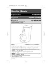 Hamilton Beach A25 Mode D'emploi