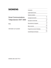 Siemens SWT 3000 Information De Produit