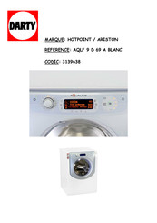 Hotpoint Ariston Aqualtis AQLF 9 D 69 A Mode D'installation Et Mode D'emploi