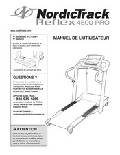 NordicTrack Reflex 4500 Pro Manuel De L'utilisateur
