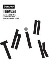 Lenovo ThinkVision M14d Guide D'utilisation