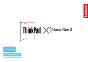 Lenovo ThinkPad X1 Nano Gen 2 Manuel D'utilisation