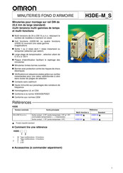 Omron H3DE Série Manuel D'instructions