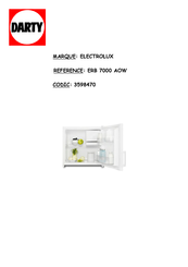 Electrolux ERB7000AOW Notice D'utilisation