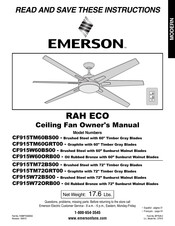 Emerson RAH ECO CF915TM60BS00 Mode D'emploi