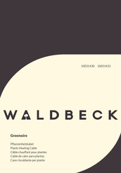 Waldbeck 10031430 Mode D'emploi