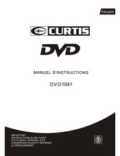 Curtis DVD1041 Manuel D'instructions