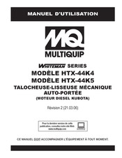 MQ Multiquip WHITEMAN HTX-44K4 Manuel D'utilisation