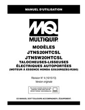 MQ Multiquip JTNS20HTCSL Manuel D'utilisation