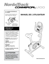 NordicTrack Commercial U100 Manuel De L'utilisateur