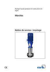 KSB Movitec 6LB Notice De Service / Montage