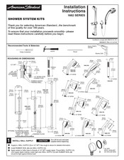 American Standard 1662 Série Instructions D'installation