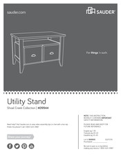 Sauder Utility Stand 409944 Instructions D'assemblage