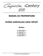 Mars Comfort-Aire Century UltraV A-VMH36QV-1 Manuel Du Propriétaire