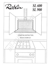 ROBLIN SL 600 Mode D'emploi
