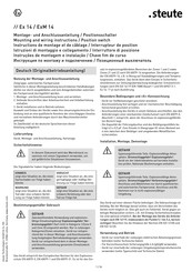 steute Ex 14 VKU 1O/1S - 10m Instructions De Montage Et De Câblage