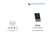 Grandstream CONNEX GBX20 Mode D'emploi