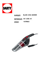 Black & Decker NV1210AV Traduction Des Instructions Initiales