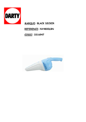 Black & Decker NV60 Serie Mode D'emploi