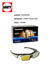 Panasonic LUN3D FULLHD PILE Mode D'emploi