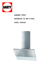 Miele DA 489-4 Notice D'utilisation Et De Montage