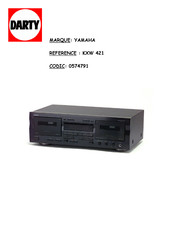 Yamaha Natural Sound KX-W321 Mode D'emploi