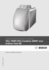 Bosch Olio 7000F Notice De Montage Et D'entretien
