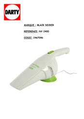 Black & Decker NV2400 Mode D'emploi