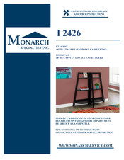 Monarch Specialties I 2426 Instructions D'assemblage