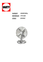 Honeywell HT-216E Mode D'emploi