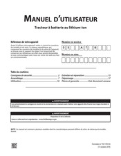 MTD products 33 A 7 S Serie Manuel D'utilisateur