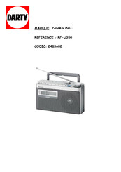 Panasonic RF-U350 Mode D'emploi