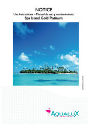 AQUALUX Island Gold Platinum Notice D'utilisation