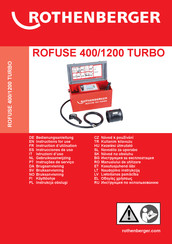 Rothenberger 1000000999 Instructions D'utilisation