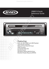 Jensen VM9213 Guide De Référence Rapide