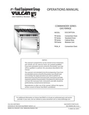 ITW Food Equipment Group Vulcan FK36 A Mode D'emploi