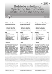 Bitzer 2HL-1.2Y Instructions De Service